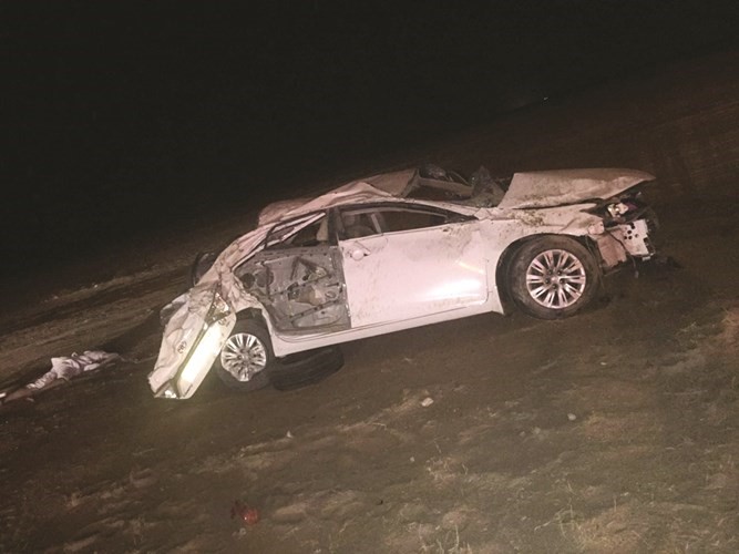 السيارة بعد الحادثة