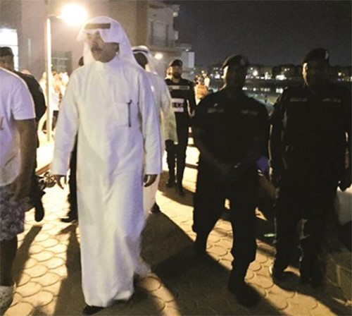 الخالد يتعرف على الخطط الامنية