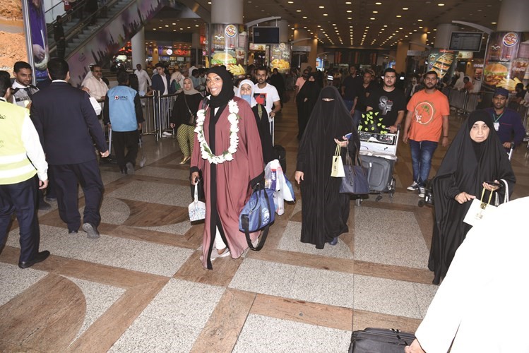 الحاجة معصومة الصباح بعد وصولها﻿