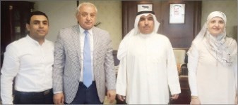 دبدر العيسى مستقبلا عددا من الصحافيين ﻿