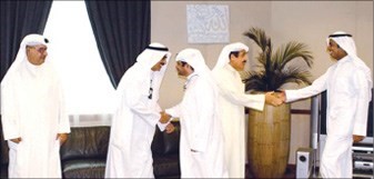 عبدالعزيز الزبن ومحمد الرومي يتلقيان التهاني﻿