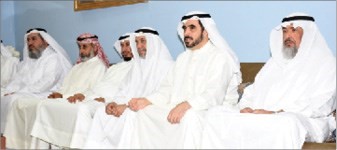 جانب من الحضور في حفل الاستقبال﻿
