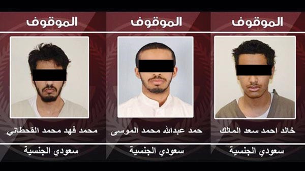 صورة مركبة لثلاثة من الموقوفين	العربيةنت