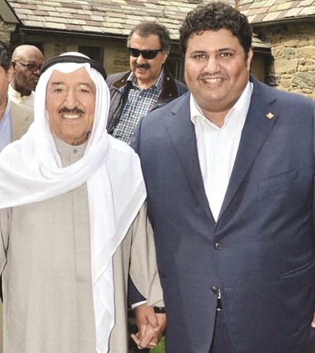 صاحب السمو الامير الشيخ صباح الاحمد والشيخ فهد جابر المبارك﻿