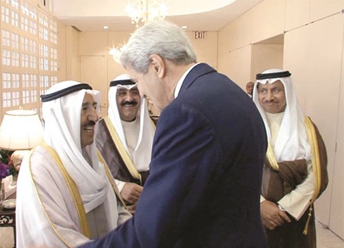  ﻿صاحب السمو الامير مرحبا بوزير الخارجية الاميركي جون كيري﻿