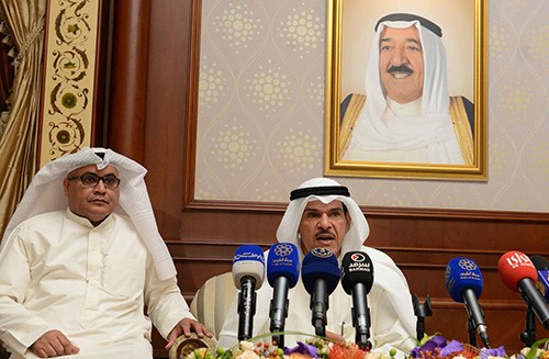 الشيخ سلمان الحمود يلقي كلمه خلال استقبال المطيري