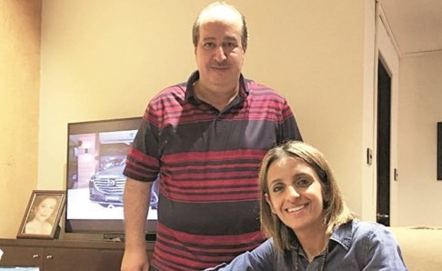 الكاتبة القديرة هبة مشاري حمادة مع المنتج عامر صباح﻿
