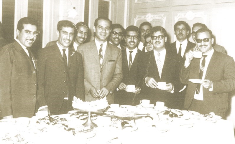 ﻿مع الطلبة الكويتيين في جامعة الاسكندرية عام 1965﻿