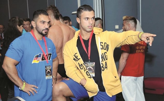 عبدالله العتيبي والمدرب الوطني احمد عسكر﻿