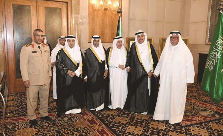 الشيخ حمد الجابر يبارك بالعيد الوطني للمملكة﻿