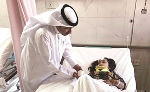  الحويلة يزور الطلبة المصابين في المستشفى