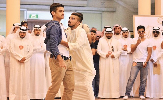  فلاش موب جامعتنا يستهدف نبذ العنف الطلابي﻿