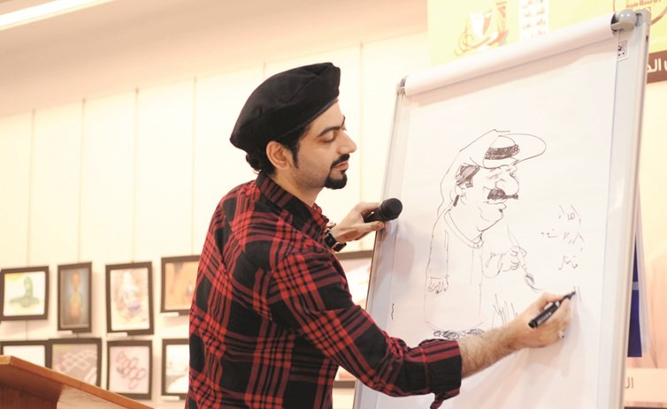 علي حسين اثناء الورشة﻿