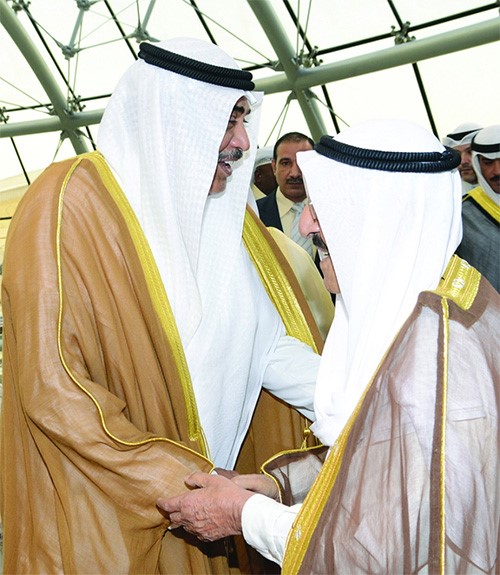 صاحب السمو وترحيب من الشيخ صباح الخالد