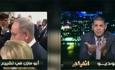 بالفيديو.. اعلامي مصري ينتقد "بكاء" عباس وشكري بتشييع بيريز: راعوا شعورنا