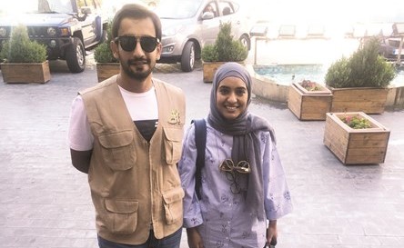 د حصة امان ودسعود الشمري خلال الحملة ﻿