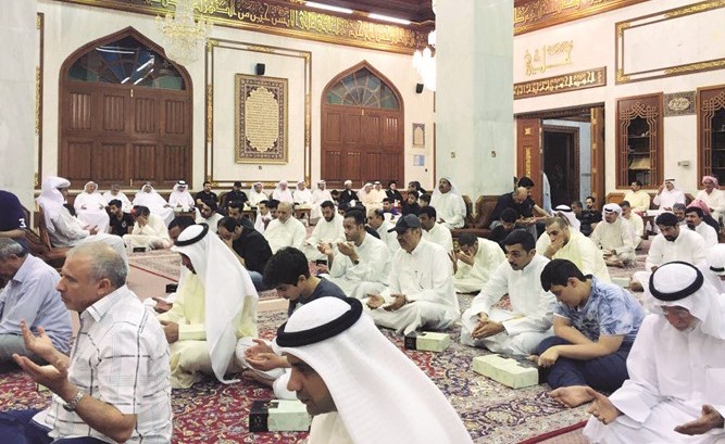 جانب من الحضور في الحسينية الجديدة﻿