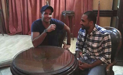 مع الزميل احمد الشوني 