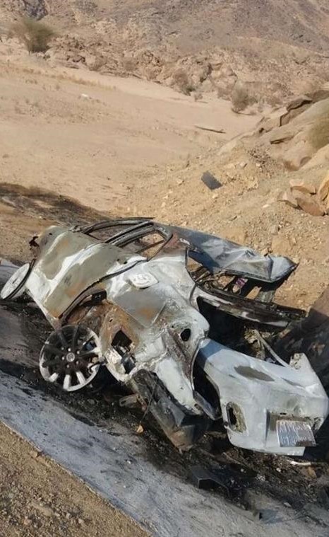 بالصور.. تفحم 6 أشخاص بحادث سير بالمدينة.. وعمهم يروى بعض التفاصيل