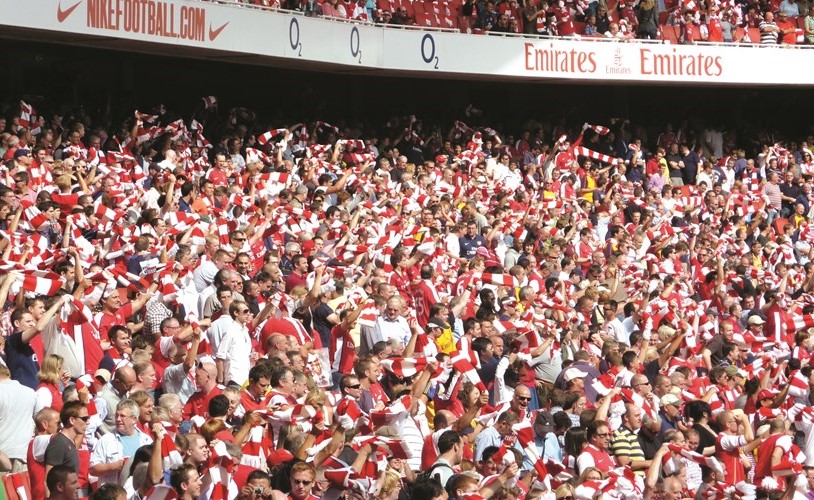 جماهير ارسنال الكبيرة﻿