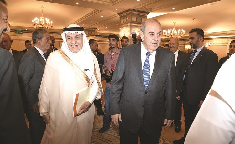 صاحب السمو الملكي الامير تركي الفيصل واياد علاوي﻿