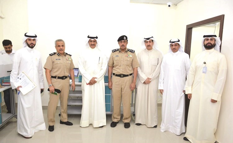 اللواء الشيخ مازن الجراح والسفير ضاري العجران والعميد معلي المعيلي وعادل القلاف﻿