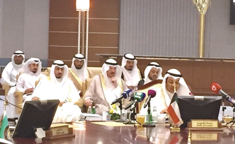 الوزير يعقوب الصانع يلقي كلمته خلال الاجتماع 28 لوزراء العدل في مجلس التعاون ﻿