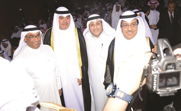 مبارك الخرينج ومحمد البراك اثناء ملتقى ابو الفوارس ناصر عبد السيد﻿