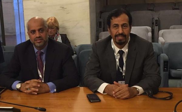 السفير الشيخ علي الخالد لدي مشاركته بالمؤتمر الديبلوماسي بوزارة الخارجية الإيطالية