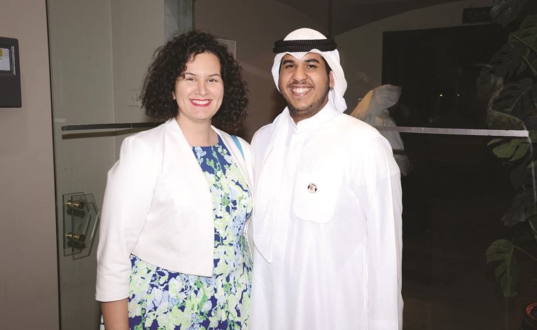 الشيخ خالد الصباح والشيخة فاطمة الصباح ﻿