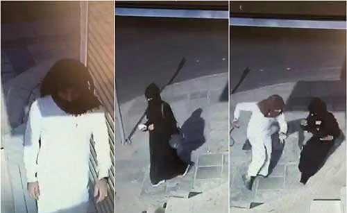 بالفيديو..مُلثَّم يهاجم امرأة سعودية في الطريق و ينتزع شنطتها و يلوذ بالفرار