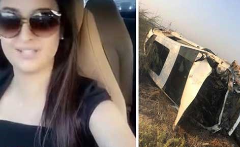 بالصور والفيديو .. تعرض الاعلاميّة علا الفارس لحادث سير مروع