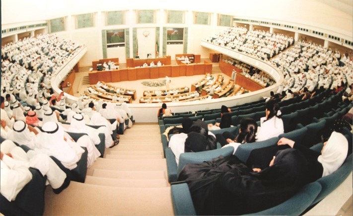قاعة عبدالله السالم خلال جلسة مناقشة استجواب وزير الاوقاف الاسبق احمد الكليب﻿