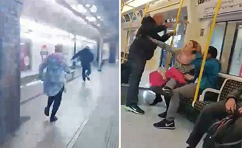 بالفيديو.. رجل عنصري يصفع مسلماً بمترو الأنفاق في لندن