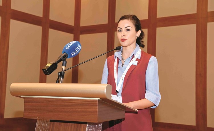 الشيخة الزين الصباح تلقي كلمتها في المؤتمر﻿
