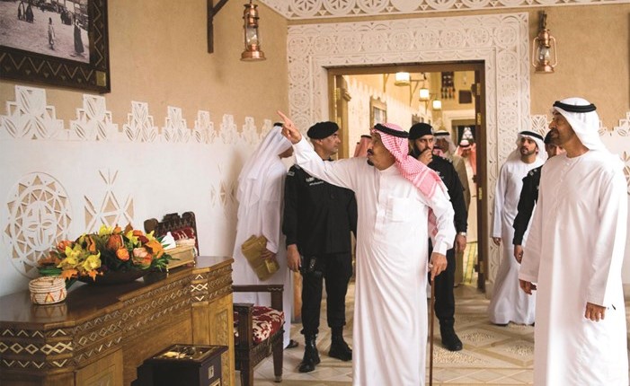 خادم الحرمين الشريفين يستقبل ولي عهد ابوظبي ﻿
