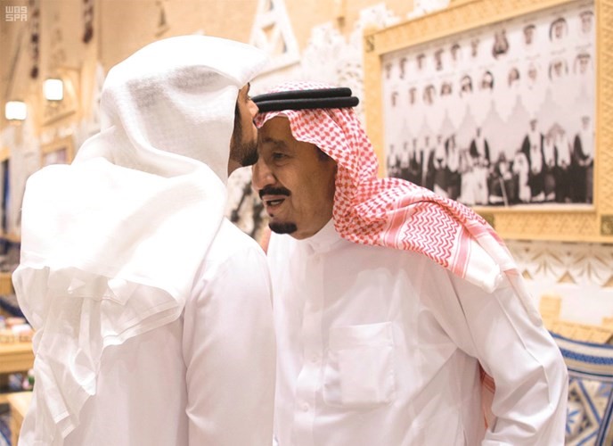 خادم الحرمين الشريفين يستقبل ولي عهد ابوظبي ﻿﻿ ﻿