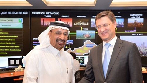 وزير الطاقة السعودي خالد الفالح ووزير الطاقة الروسي الكسندر نوفاك