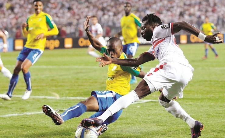 رئيس الزمالك يشيد بالمحترف ستانلي وينتقد بعض اللاعبين الاخرين	رويترز ﻿