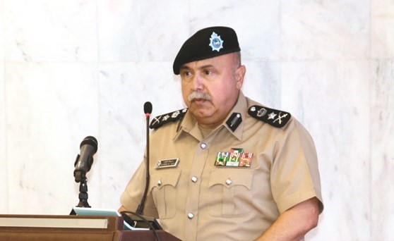  الفريق سليمان الفهد متحدثا لقيادات الداخلية﻿