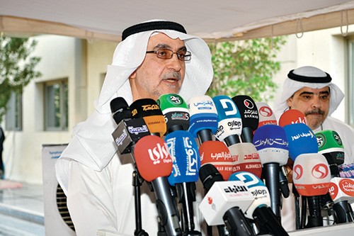 احمد لاري يدلي بتصريح صحافي عقب تسجيل ترشحه ﻿