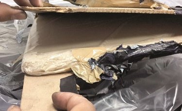 الهيروين بعد ضبطه﻿
