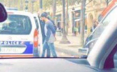 سعد لمجرد أثناء القبض عليه في باريس