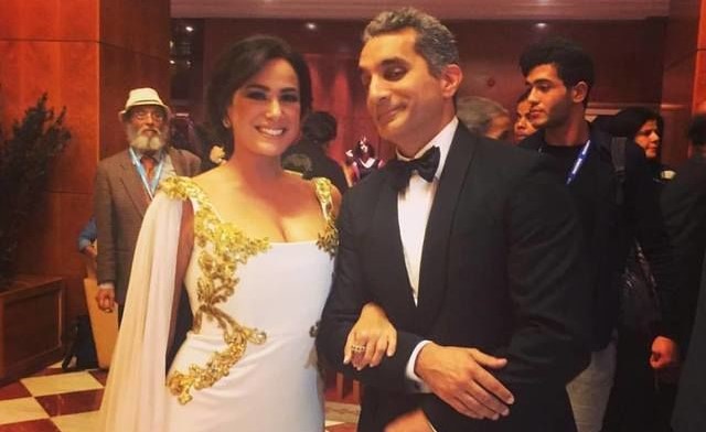 صورة باسم يوسف وهند صبري تثير ضجة على فيس بوك