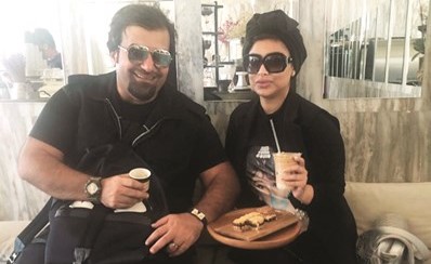 زينب مع زوجها المخرج مناف عبدال﻿