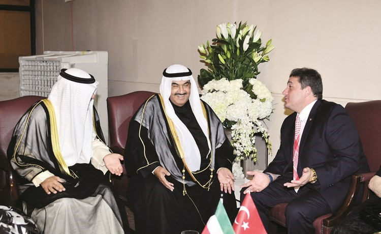 سمو الشيخ ناصر المحمد مباركا للسفير مراد تامير﻿