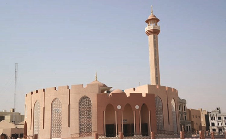 المسجد وقد اكتمل انشاؤه﻿