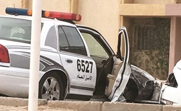 الدورية وقد تعرضت لتلفيات بليغة﻿