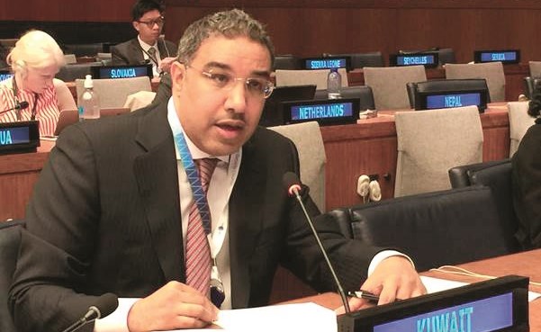 المستشار عبدالعزيز الجارالله يلقي كلمة الكويت﻿