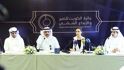 الشيخة زين الصباح خلال المؤتمر الصحفي للإعلان عن فتح باب التسجيل لجائزة الإبداع والتميز بنسختها الثانية